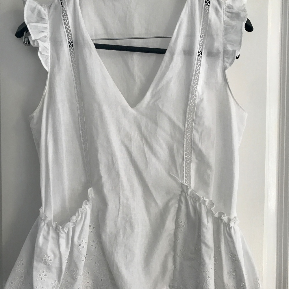 Zara white blouse